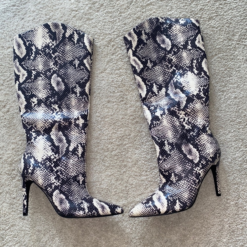 Snake skin heels